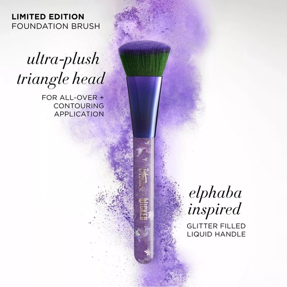 IT Brushes for ULTA Wicked Elphaba Purple & Green Powder Brush NIB - Picture 3 of 13